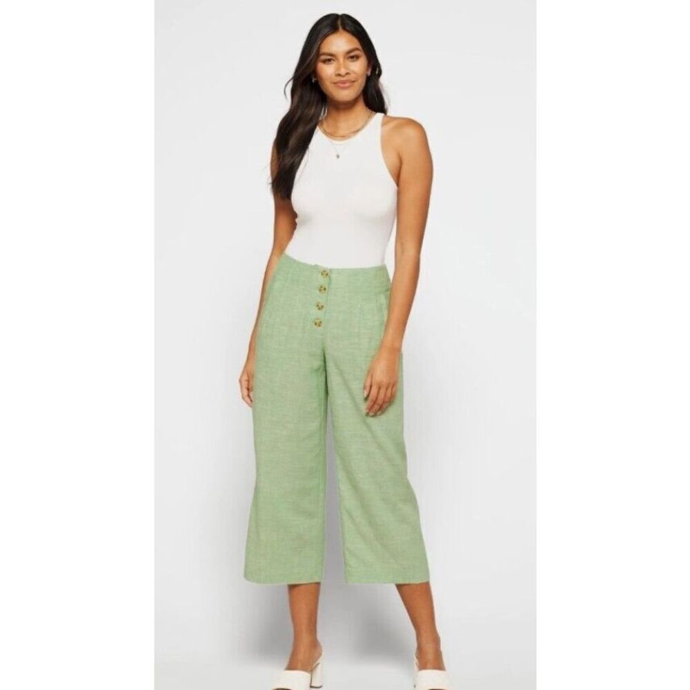 Violets & Roses Linen Crop Pants - Picture 12 of 12